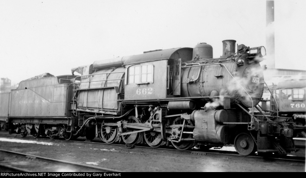 CNJ 2-8-0C # 662 - Central RR of New Jersey